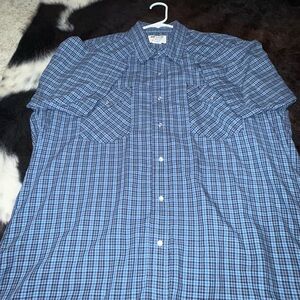 Blue Checkered Men's Shirt